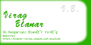 virag blanar business card